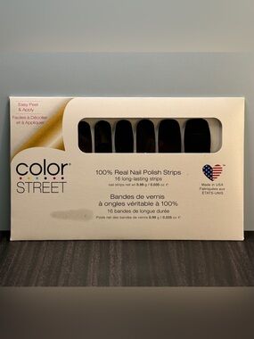 Color Street 100% Nail Polish Strips (Midnight in Manhattan) New/Sealed